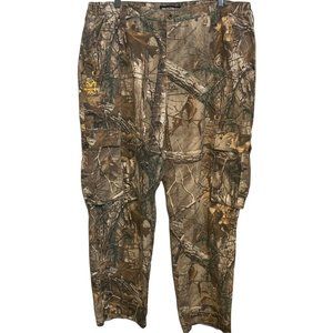 Men's Realtree Xtra Camo Pants Size 40-42 XL, Stretch Panel, Cargo Pocket